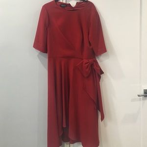 Teri Jon cocktail dress with bow detail size 18